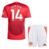 Officiële Voetbalshirt + Korte Broek Manchester United Eriksen 14 Thuis 2024-25 - Kids